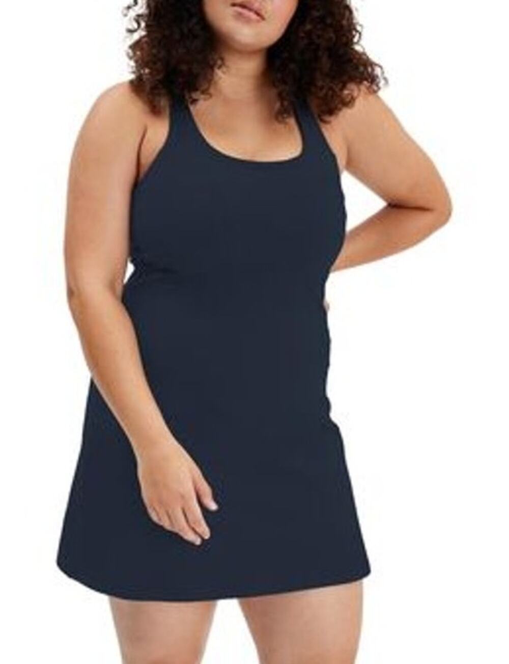 Girlfriend Collective Paloma Athletic Dress Black Size 4XL Tennis Padded Sporty